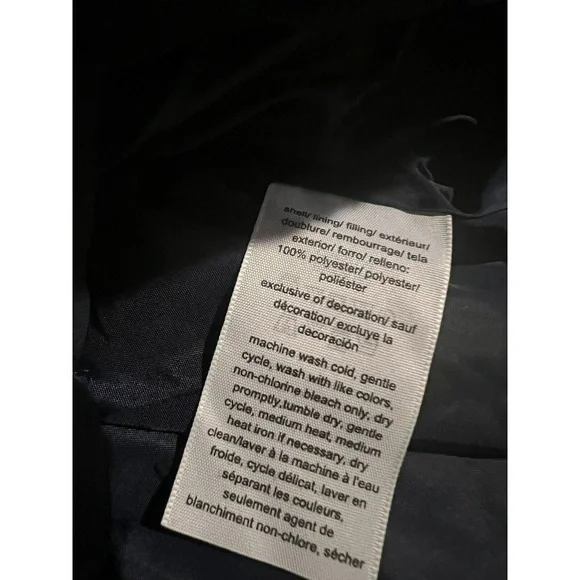 Tommy Hilfiger traveler boxy Puffer coat Jacket XLARGE jacket blue red NWT - Picture 9 of 13